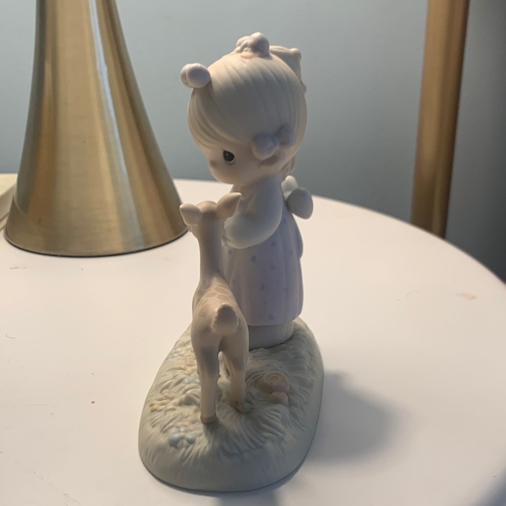 Precious Moments Porcelain Figurine with Girl and Deer. To My Deer Friend - Picture 2 of 6